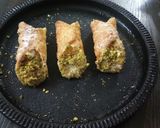 A picture of step 6 of Cannoli stuffed with fresh fruit Srikhand.