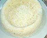 Une image de l'étape 1 de Riz basmati à la viande hachée et les olives vertes coupées.