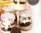 Foto langkah ke 3 dari resep Energen cheese oreo cake lumer.