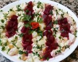 A picture of step 3 of American potato salad.