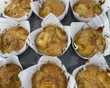 A picture of step 2 of Caramel Banana Cake.