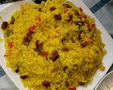 A picture of step 7 of Fried rice Mein kala.