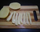 A picture of step 1 of French fries.