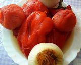 Foto del paso 8 de la receta Ensalada de pimientos rojos asados en sus propios jugos