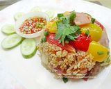 รูปขั้นตอนการทำที่ 3 ของ ข้าวผัดแฮม