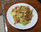 Foto del paso 7 de la receta: Fideos chinos con gambas y pollo