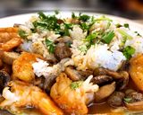 A picture of step 3 of Shrimp & Mushrooms.