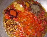 A picture of step 4 of Spicy Aloo gobhi.