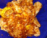 A picture of step 1 of Lemon chicken wings.