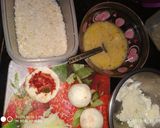 A picture of step 2 of Alu Paneer ball.