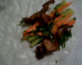 A picture of step 3 of Rice paper roll with pork.