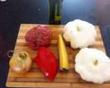 Foto del paso 1 de la receta: Calabaza White Scallope rellena