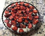 Foto del paso 5 de la receta: Tarta de crema pastelera y fresas (base pie de miel)