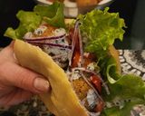 Foto del paso 8 de la receta: Falafel en pan pita y salsa de yogur con sésamo 🥙 (con garbanzos de lata🥫)