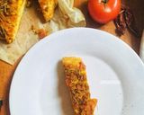 A picture of step 11 of Chilli Tango Meat Focaccia (Yeast-free).