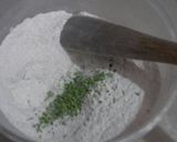 A picture of step 3 of Drop scones (lemon flavour).
