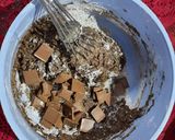 A picture of step 2 of Cadbury Chocolate Brownies with Vanilla Ice-cream.