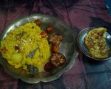 A picture of step 45 of Grandma's khichdi and tasty fry.