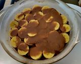 A picture of step 3 of Banoffee Cheesecake.
