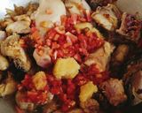 A picture of step 2 of Spicy Chicken Biryani 😋😋.