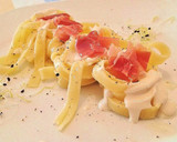 Foto del paso 4 de la receta: Tagliatelle con crema de brie y jamón ibérico