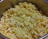 A picture of step 1 of Moong dal chocolate cake.
