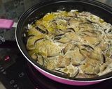 Foto del paso 5 de la receta Tortilla de berenjena asada y crema de calabaza con frutos secos