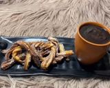 A picture of step 7 of Churros with hot chocolate.