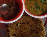 A picture of step 7 of Sabut moong dal.