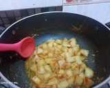 A picture of step 2 of Shaljum ka salan.