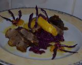 Pas rețetă Piept de rață cu sos de portocale și salată de varză roșie! 4 fotografie