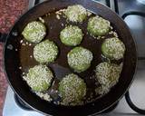 Spinach/split chickpea kababs with cheese salad recipe step 2 photo