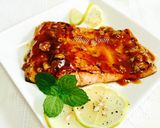 Hình bước làm 4 của món Cá hồi sốt bơ chanh