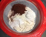 A picture of step 2 of Eggless red velvet muffins.