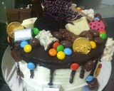 Foto langkah ke 7 dari resep Brownies kukus ultah.