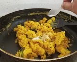 A picture of step 7 of Spicy Zunka & Soft Bhakri.