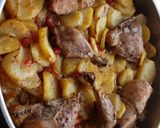 صورة لخطوة 8 من وصفة صينيه بَطاطا 🥔 مع الدَجاجْ 🍗