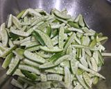 A picture of step 3 of Tindora dry sabji.