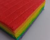 Foto langkah ke 4 dari resep Mini Roll Rainbow Cake.