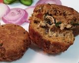 A picture of step 12 of Shikum Puri kebab🍘.
