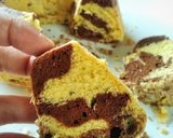Foto langkah ke 8 dari resep Bolu Jadul/Marmer Cake Ekonomis 2 telur.
