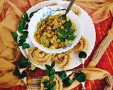 A picture of step 7 of One pot green moong dal khichdi masala khichdi.