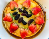 รูปขั้นตอนการทำที่ 2 ของ คัสตาร์ดวุ้นคาราเมลเคียงสตรอเบอร์รี่สด🍓🍓🍮