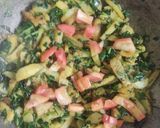 A picture of step 3 of Methi aloo bhaji.