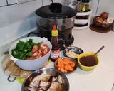 Hình bước làm 1 của món Heo Quay Kho Cải Chua (cải tươi)