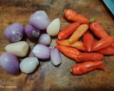 Foto langkah ke 2 dari resep Tumis Pedas Teri Buncis.