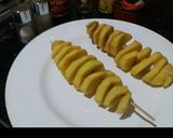 A picture of step 1 of Spiral fries#fastfood competition.