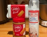 A picture of step 1 of No-bake Lotus Biscoff Cream Jar.