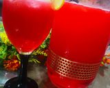 A picture of step 2 of Traditional lal sharbat with lemon.