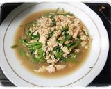 Foto langkah ke 3 dari resep Kangkung Telur Tempe Saus Tiram.